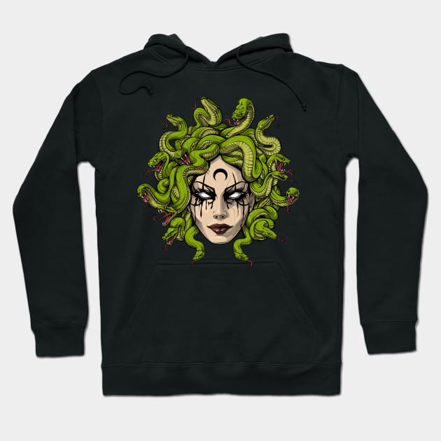 Medusa Goddess Hoodie by underheaven